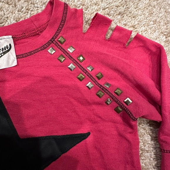 *Vintage* Denny’s! Random Hearts- Kids Star Long Sleeve Sweatshirt - Picture 6 of 9